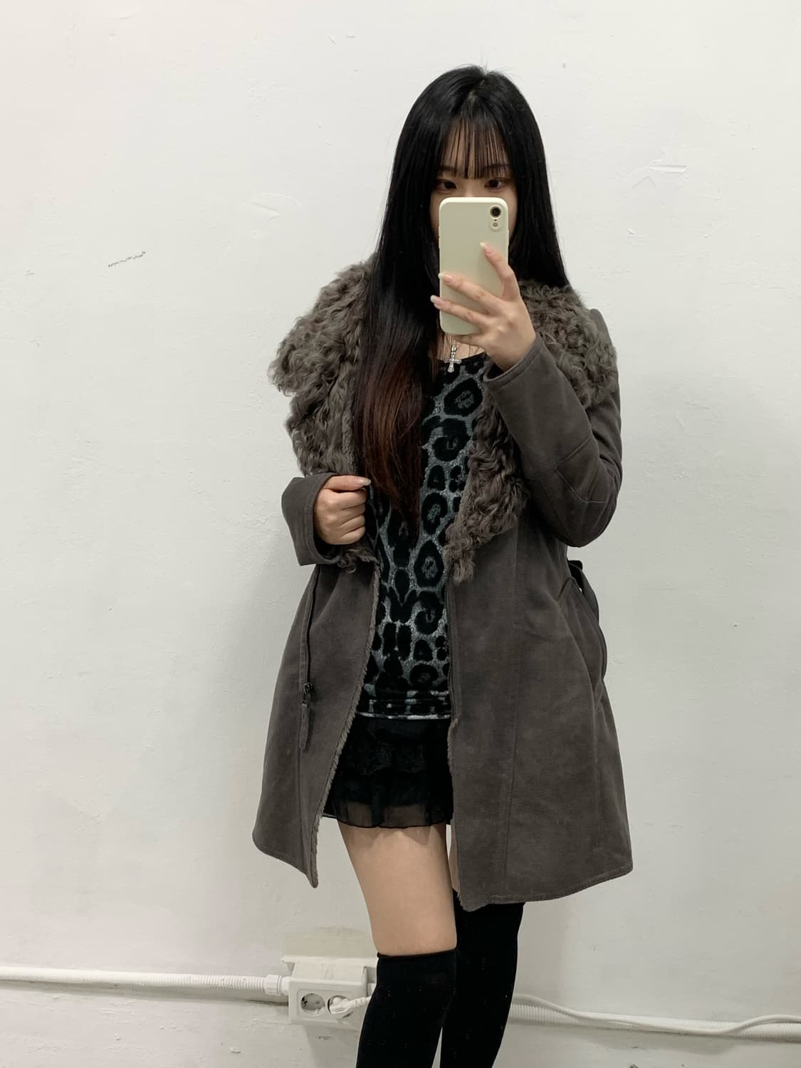 [ANSICH] 오네갸루 퍼 무스탕 자켓 상품이미지2