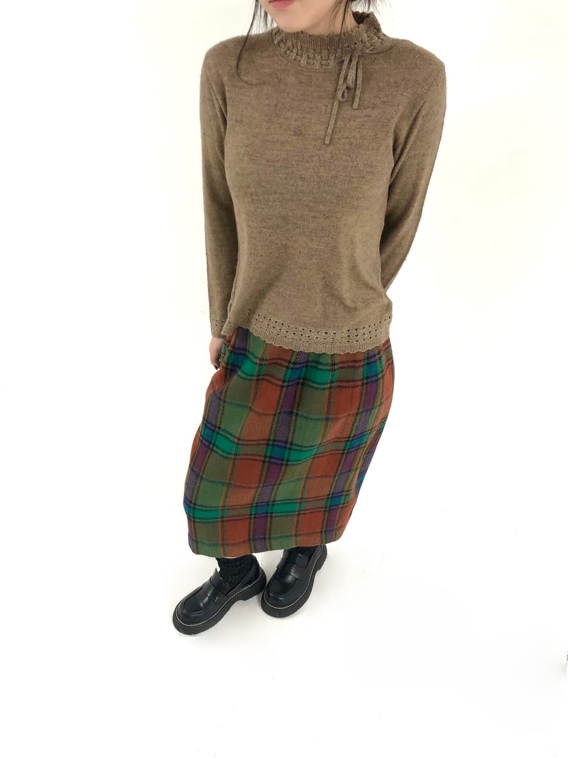 Tartan Check Winter Midi Skirt 상품이미지4