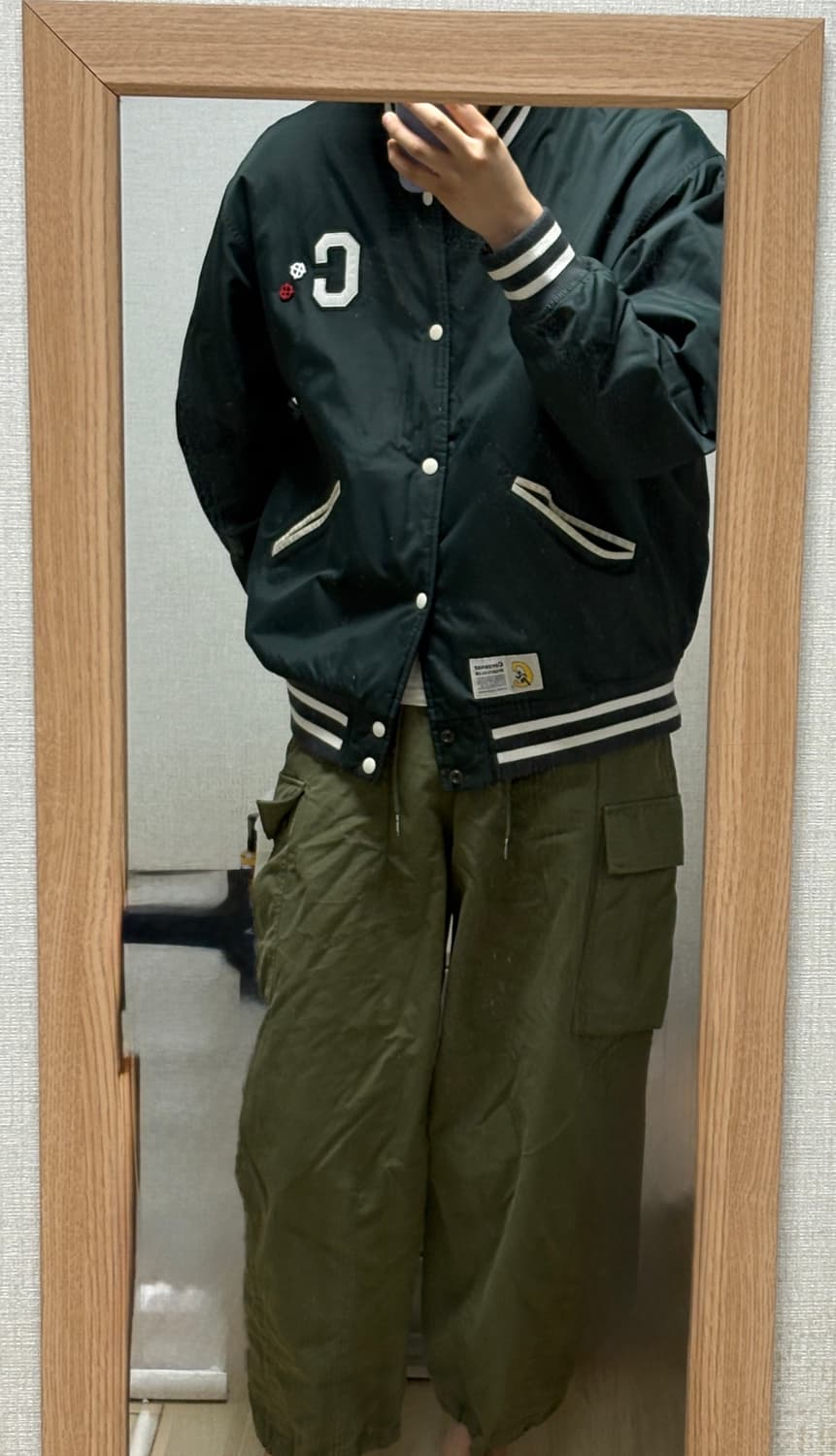 [S급] 마지막 세일 대장급 봄코디완성🌸❗️커버낫 바시티 자켓 XL 상품이미지2