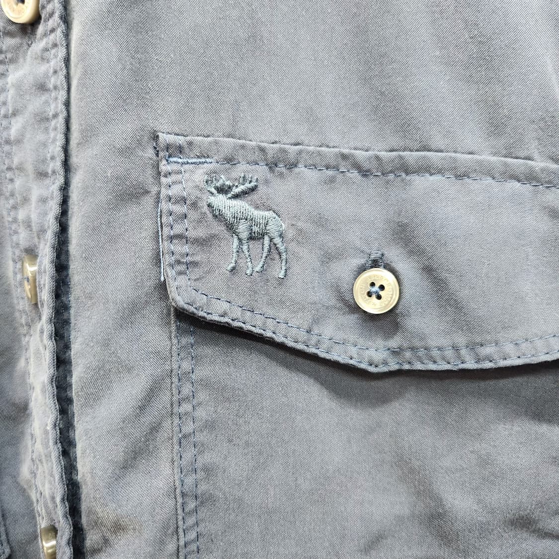 아베크롬비 투포켓 로고자수 모달소재 셔츠 XS(S) 상품이미지4