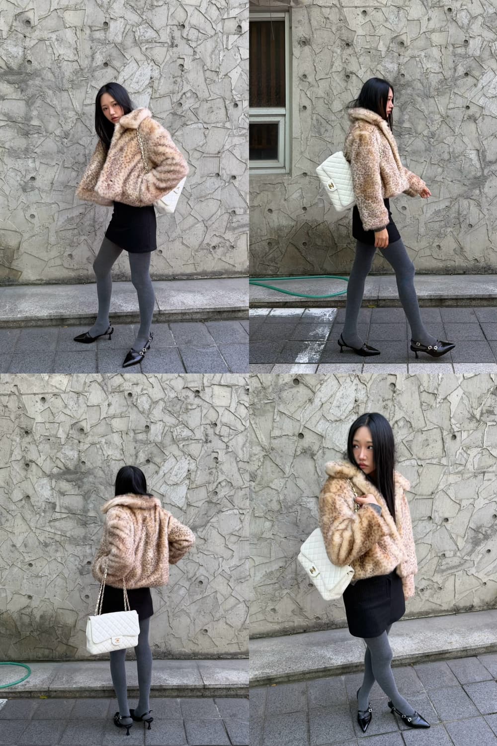 샤넬 클래식 라지 캐비어 화이트 상품이미지2