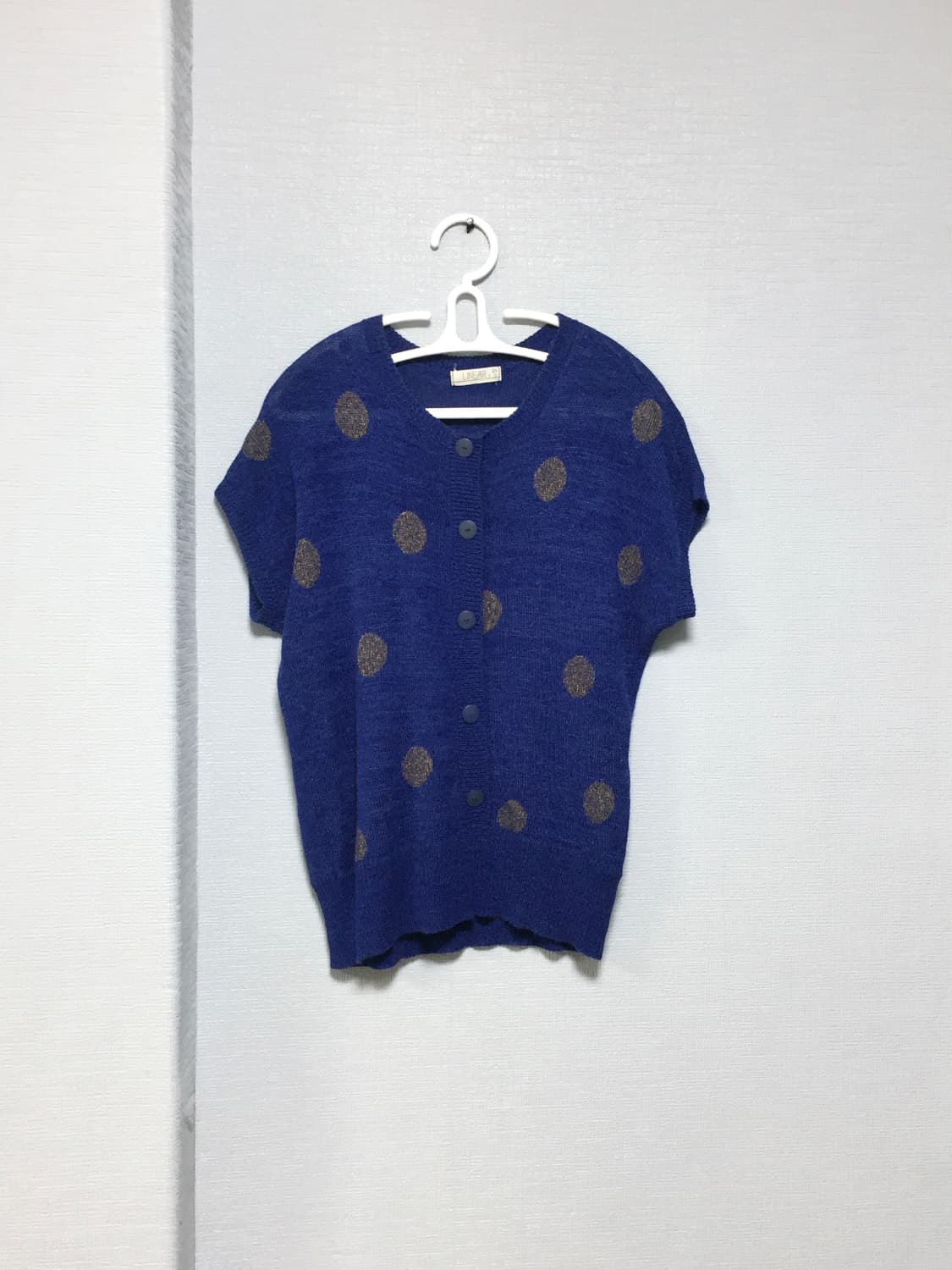 Japanese vintage dot knit top 상품이미지5