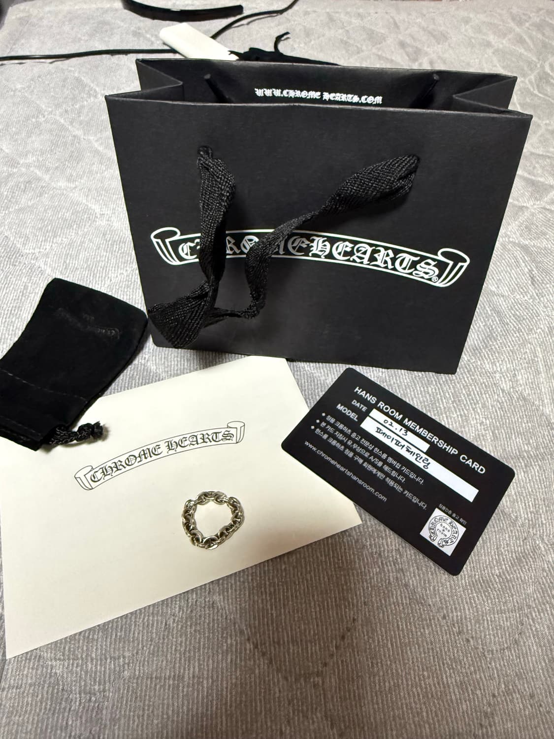 크롬하츠 페이퍼체인링 18링크 상품이미지1