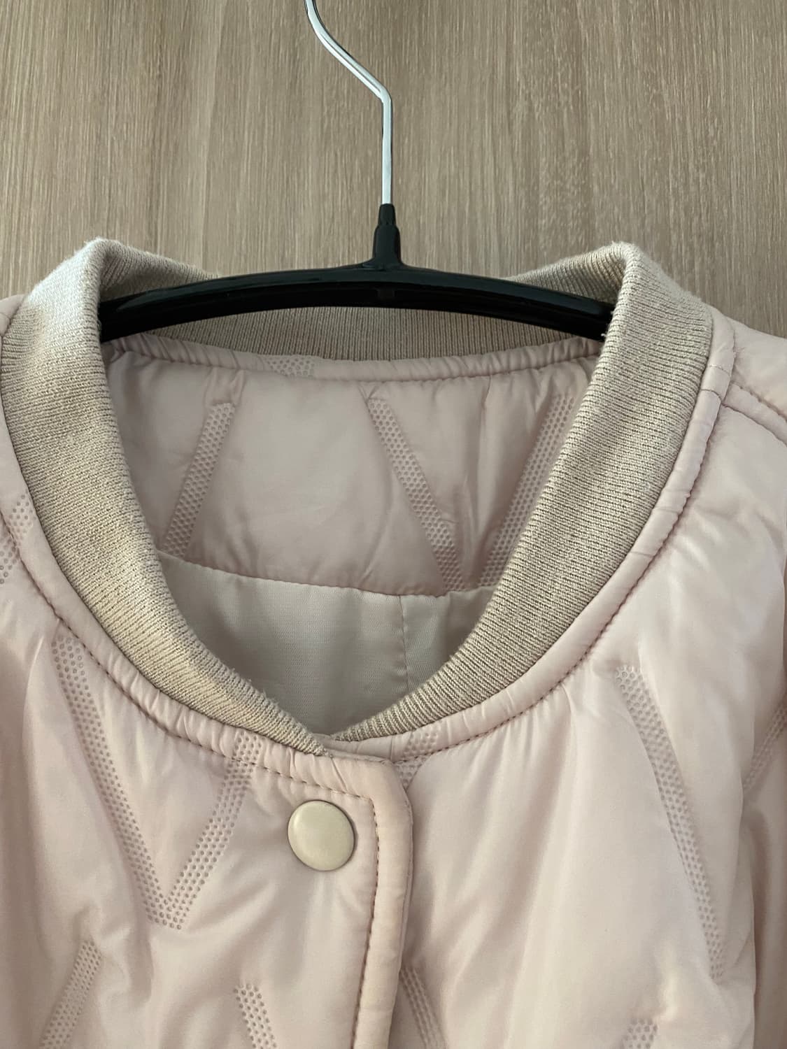 아이보리 누빔 경량패딩 상품이미지3