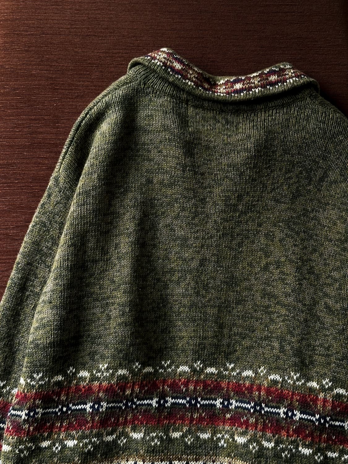 Pattern knitted zip jacket 상품이미지4