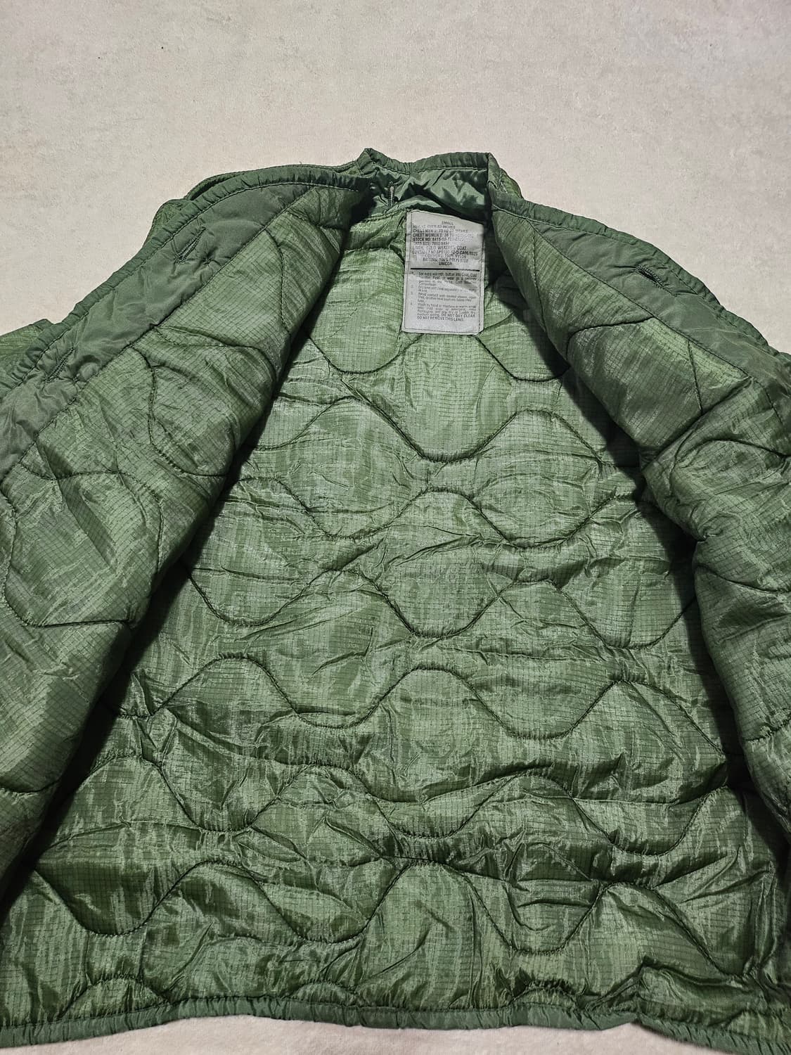 미군오리지날 m65 필드자켓내피 신품S 상품이미지2