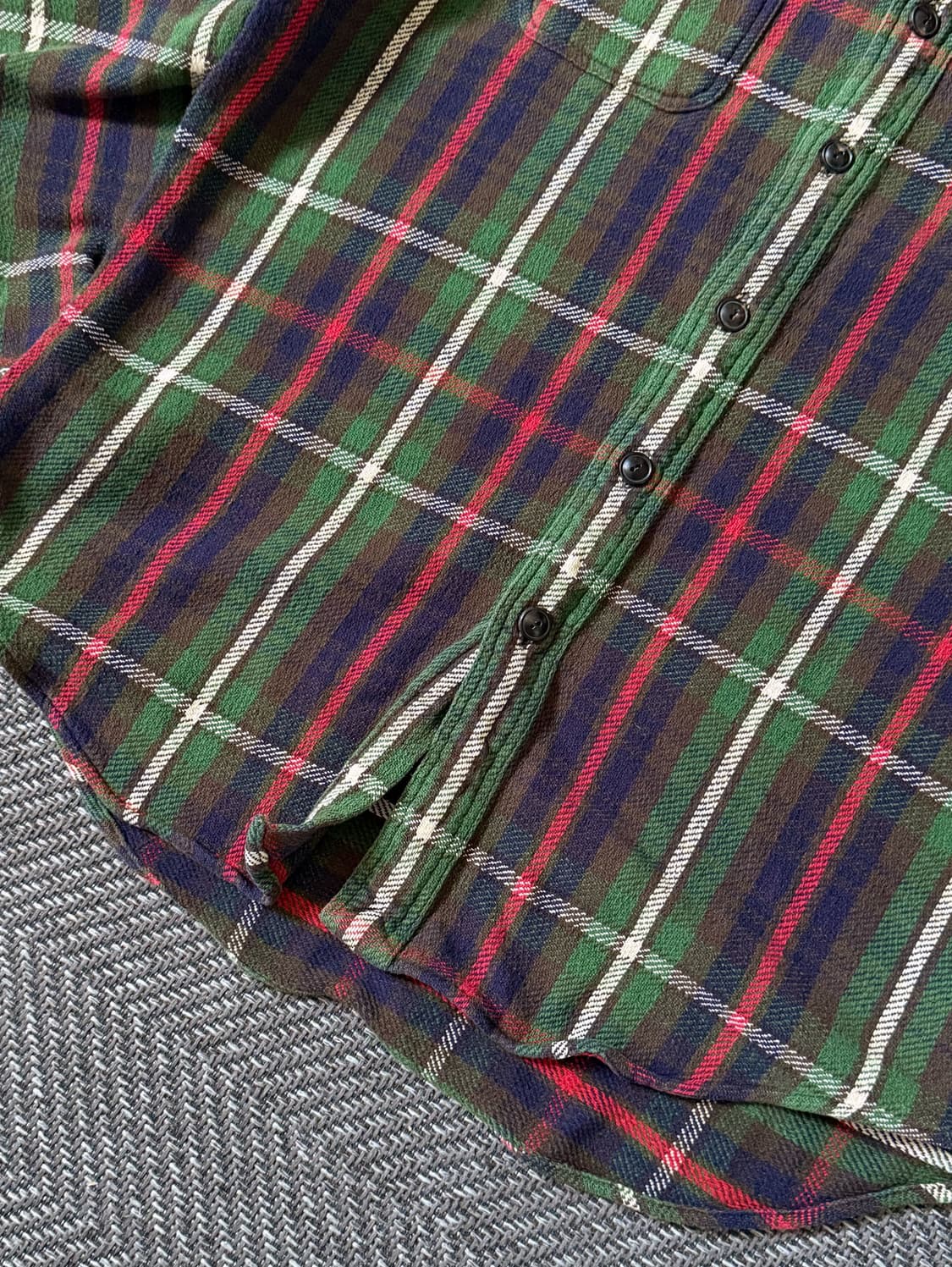 90s 폴로 랄프로렌 헤비 플란넬 체크 셔츠 (100-105) 상품이미지4