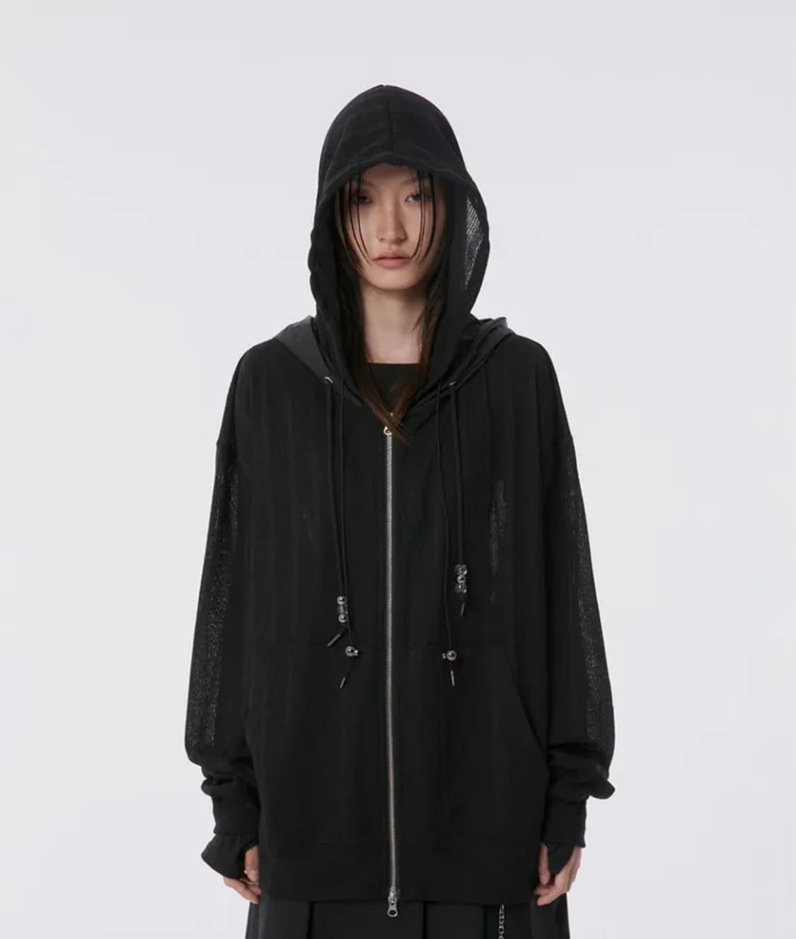 플레어업 Oversized 2-Hooded Zip Up 후드집업 티셔츠 상품이미지1