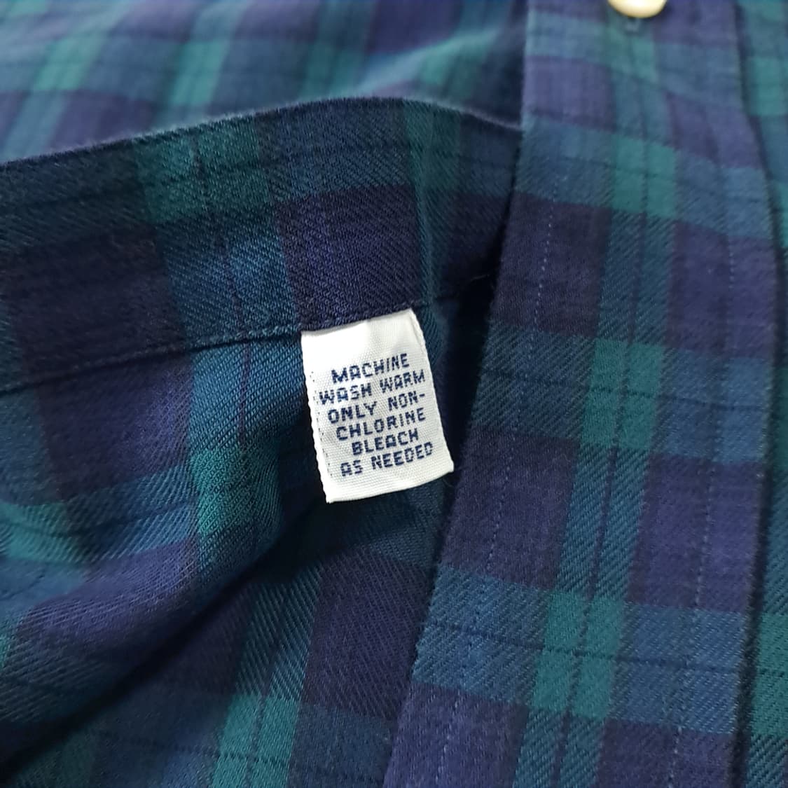 CK296 XL 폴로 90s 모던 블랙워치 타탄체크 버튼다운 셔츠 남방 상품이미지5