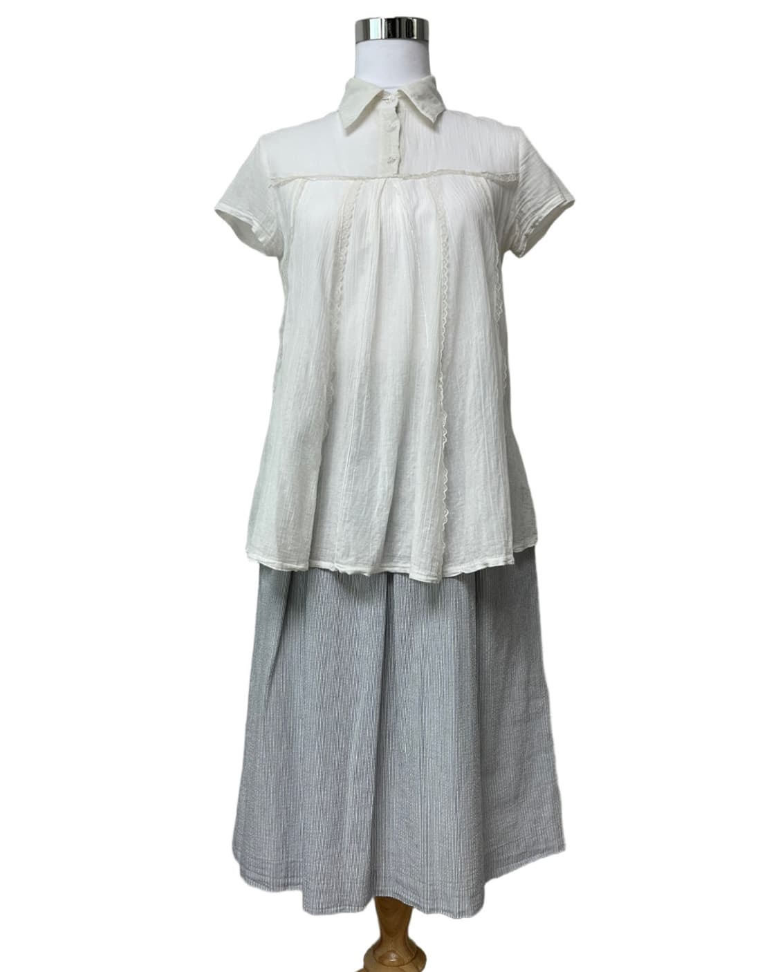 Blue midi stripe skirt 상품이미지6