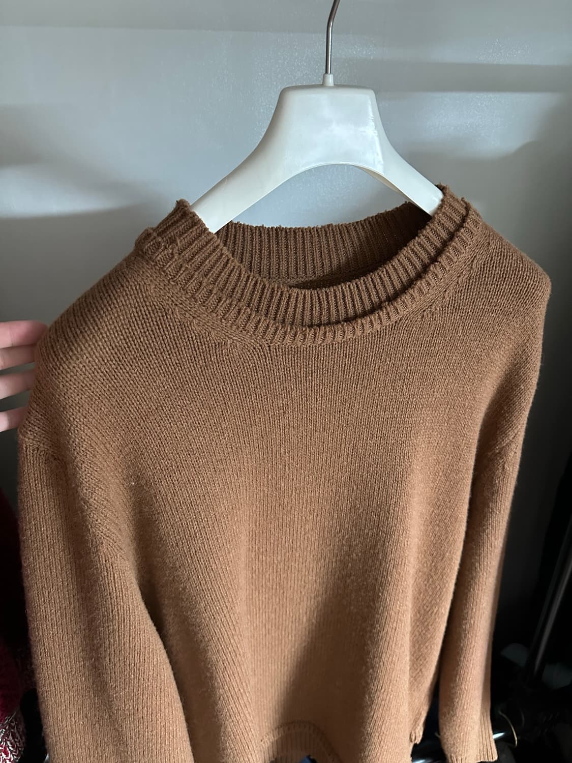 [XL] 마르지엘라 엘보우 패치 니트웨어 브라운 상품이미지2