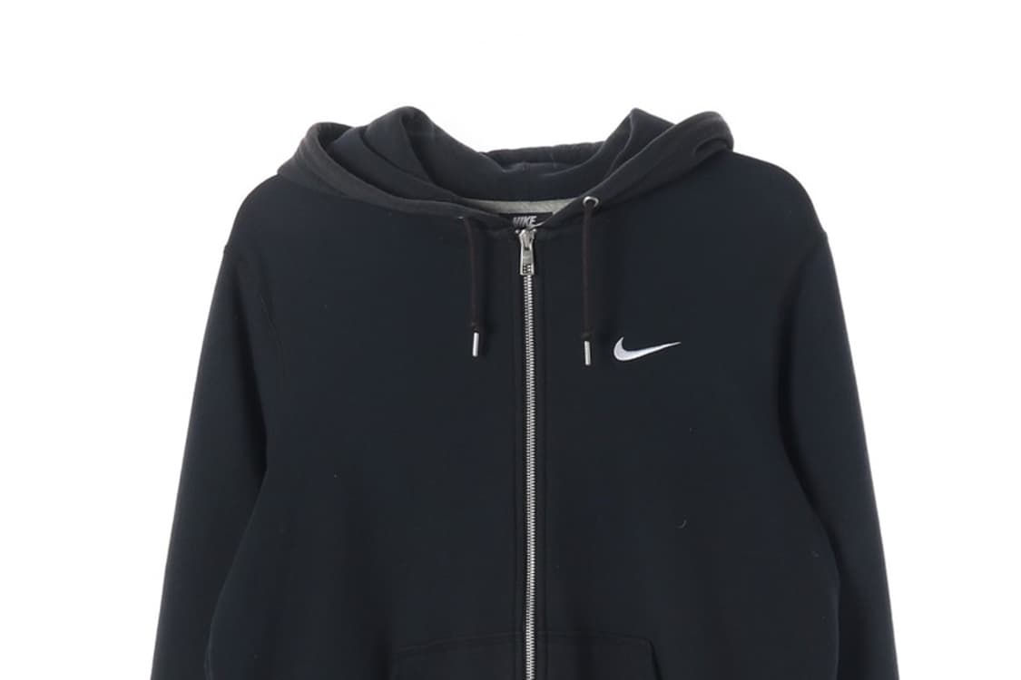 나이키 자수 로고 블랙 후드 집업 XL 상품이미지4