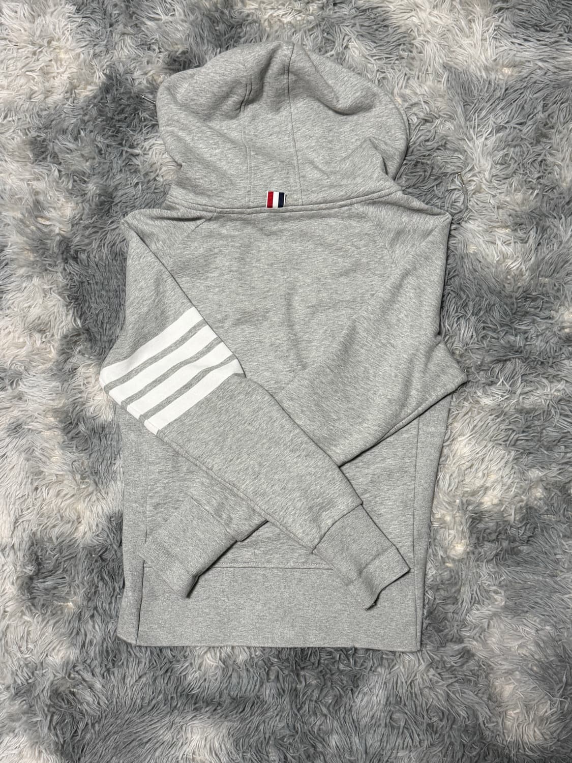 톰브라운 사선완장 후드집업 그레이 {size 1} 상품이미지2