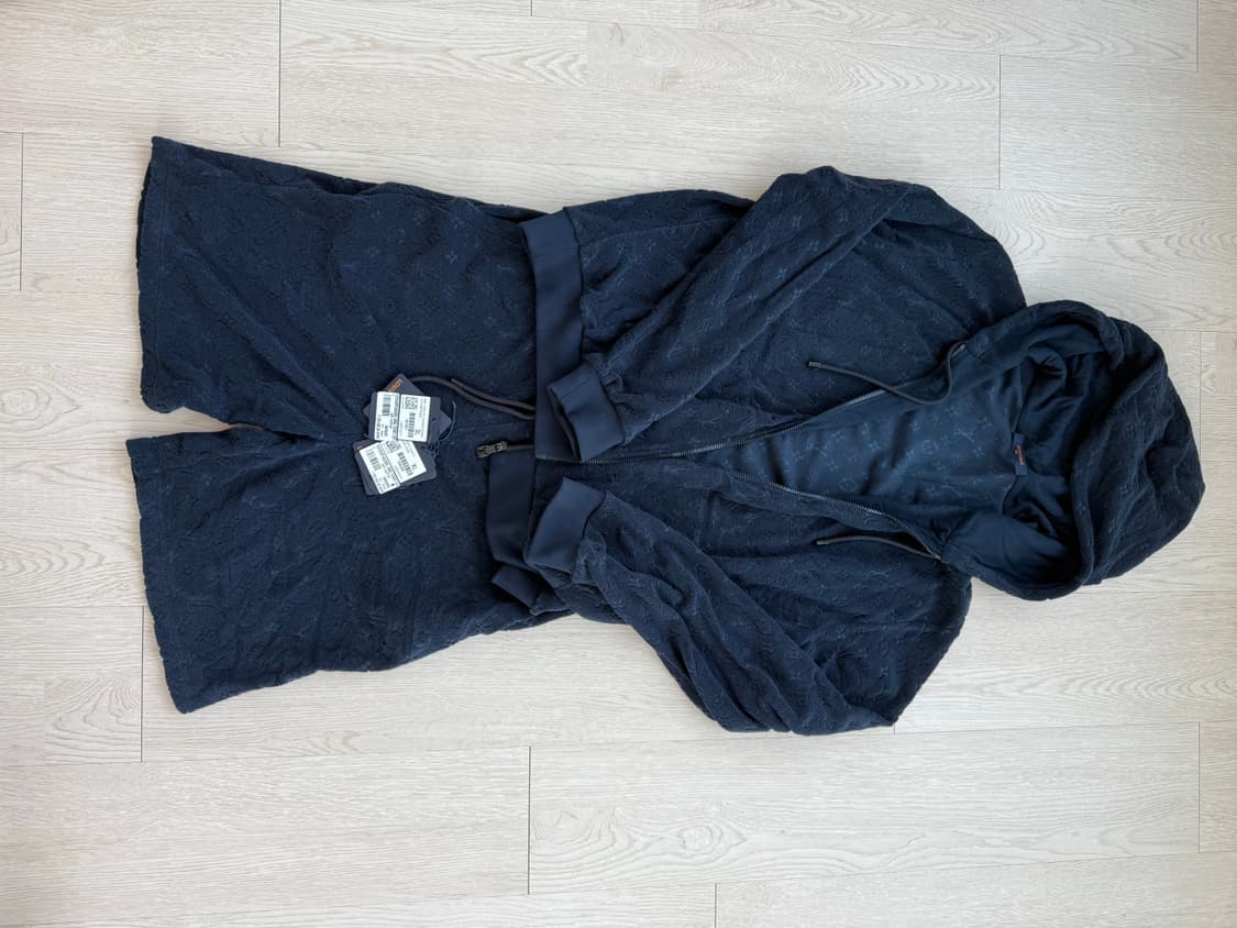 루이비통 모노그램 프렌치 테리 집스루 후디 후드집업 셋업 상품이미지5