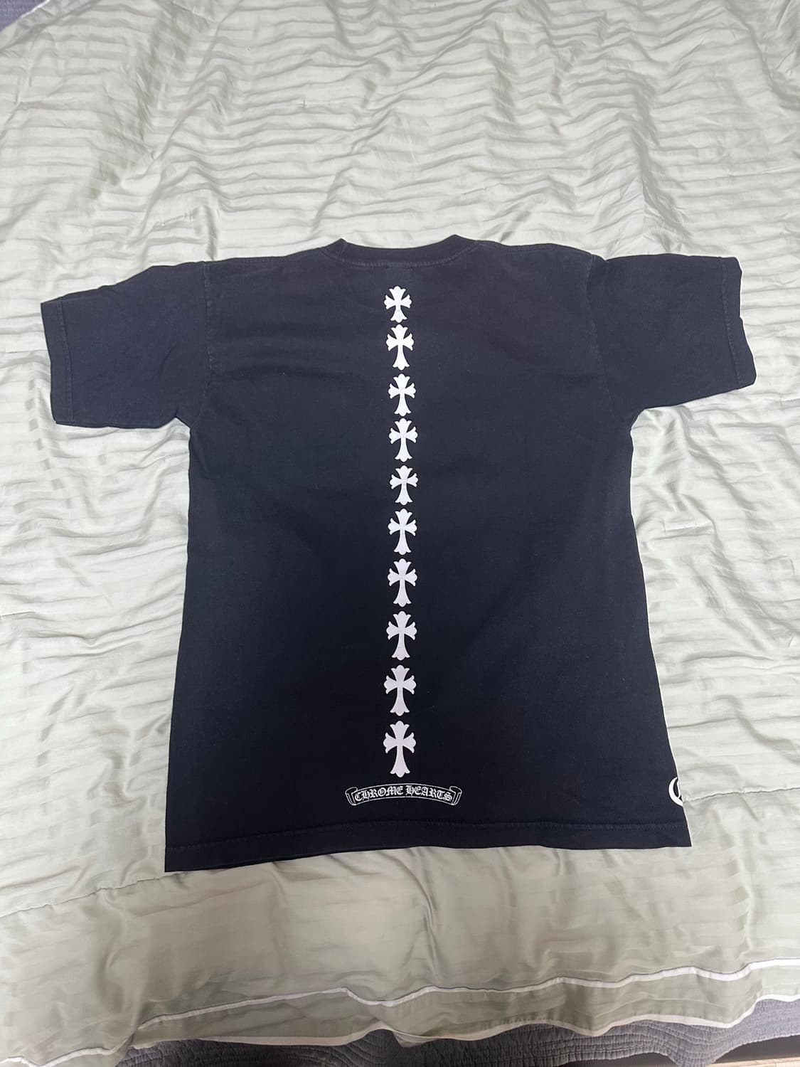 크롬하츠 블랙 반팔 티셔츠 포켓 크로스 로고 상품이미지2