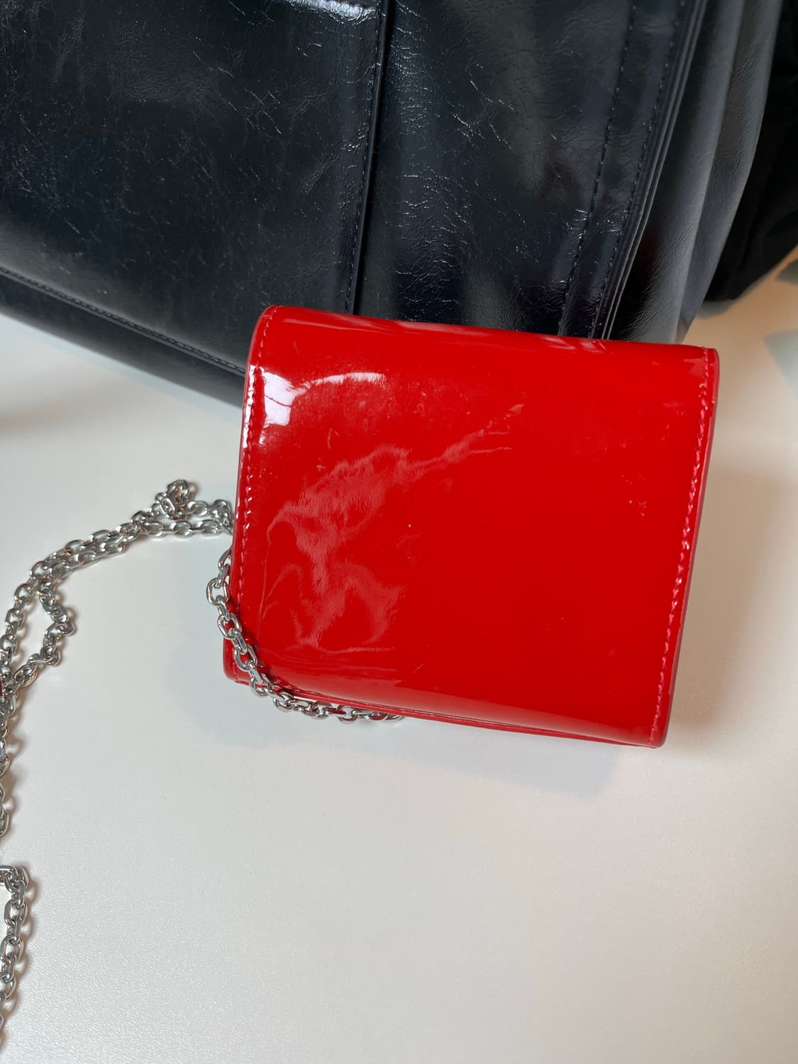 페넥 트라이앵글 마이크로 백 레드  상품이미지2