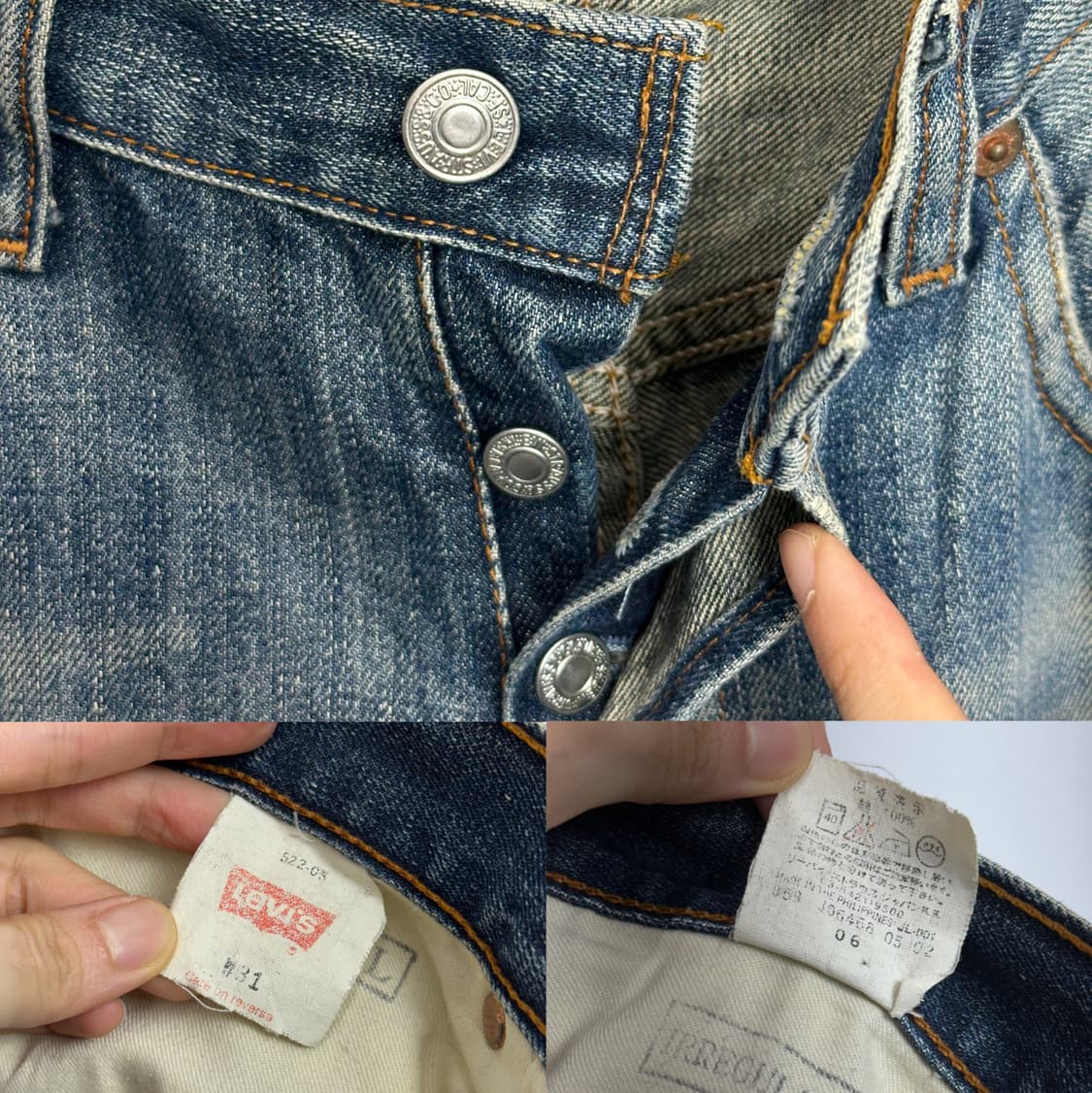Levi’s 90s 522 Irregular Denim Pants 상품이미지10