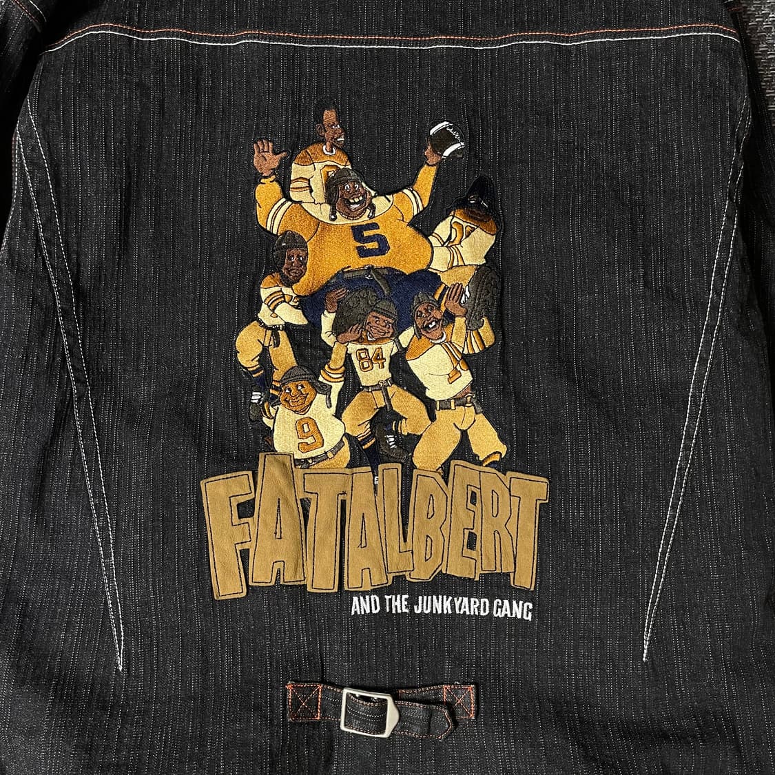 플래티넘 후부 팻알버트 흑청 데님 셔츠 자켓 105 상품이미지8