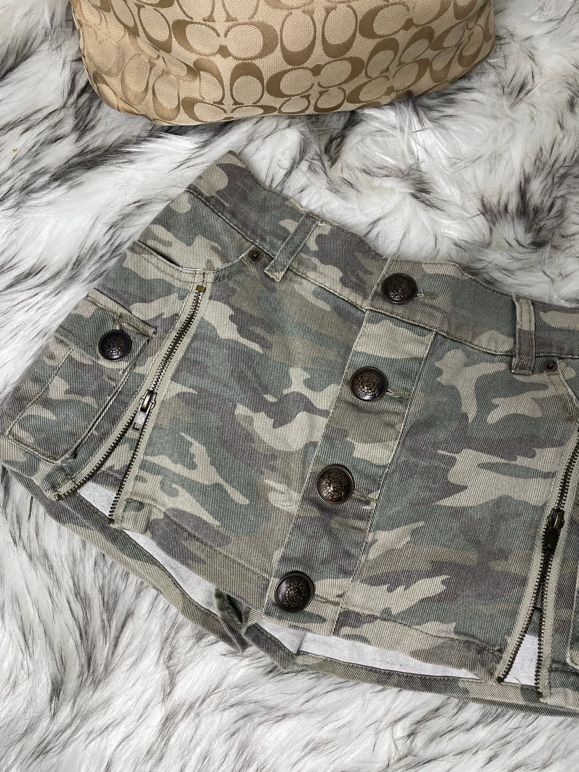 카모 밀리터리 치마 바지 상품이미지2