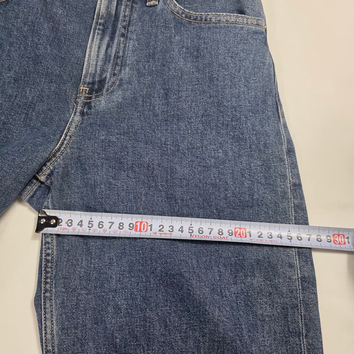 1136 캘빈클라인 다크 데님 와이드 청바지 26 상품이미지4