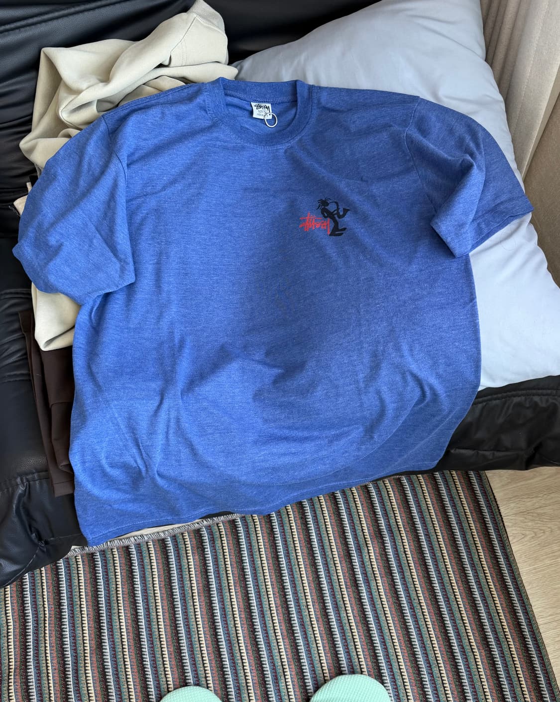 90s 올드 스투시 재즈맨 반팔 티셔츠 상품이미지3