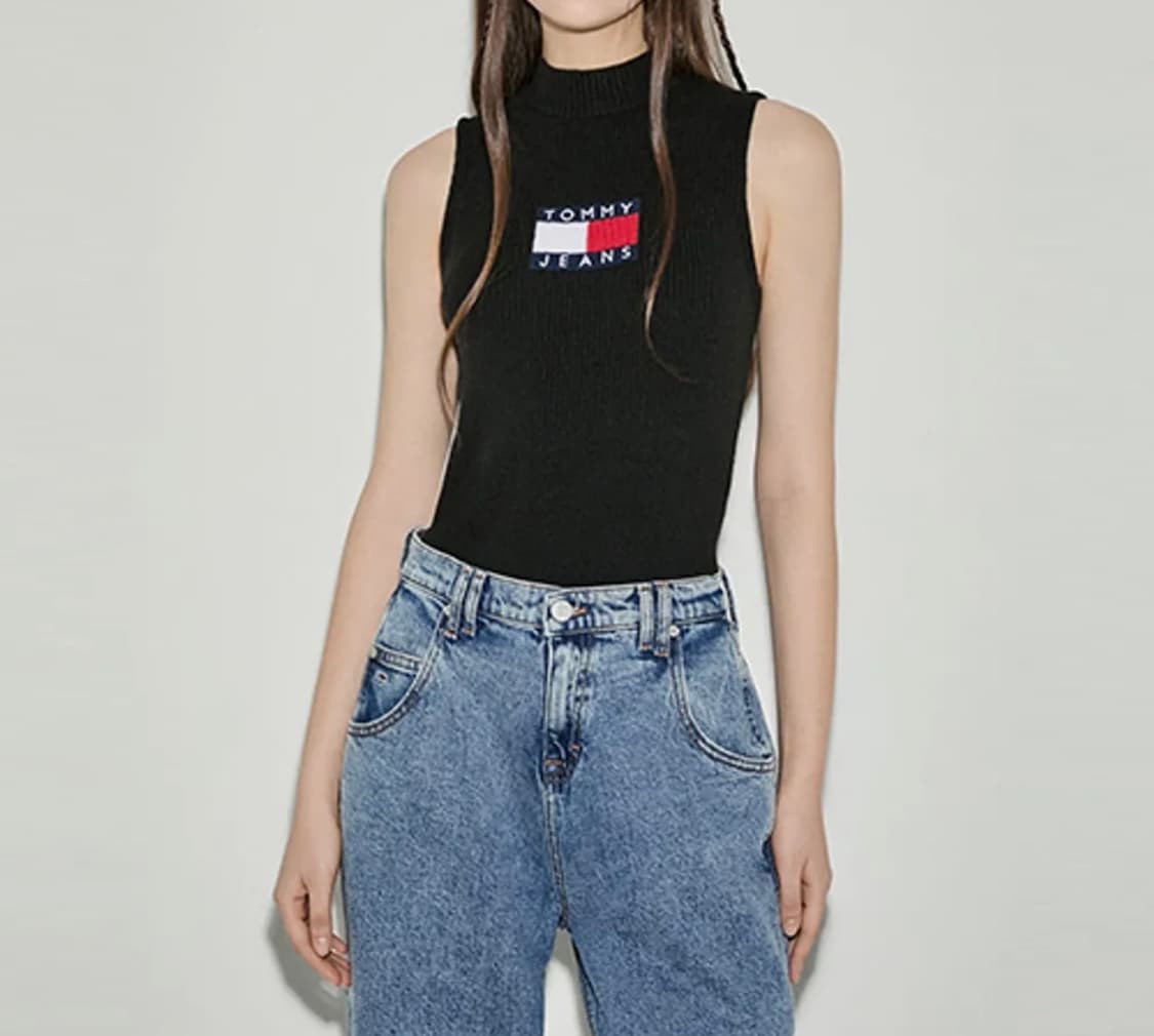 타미진스 립 모크넥 플래그 탱크탑 상품이미지2