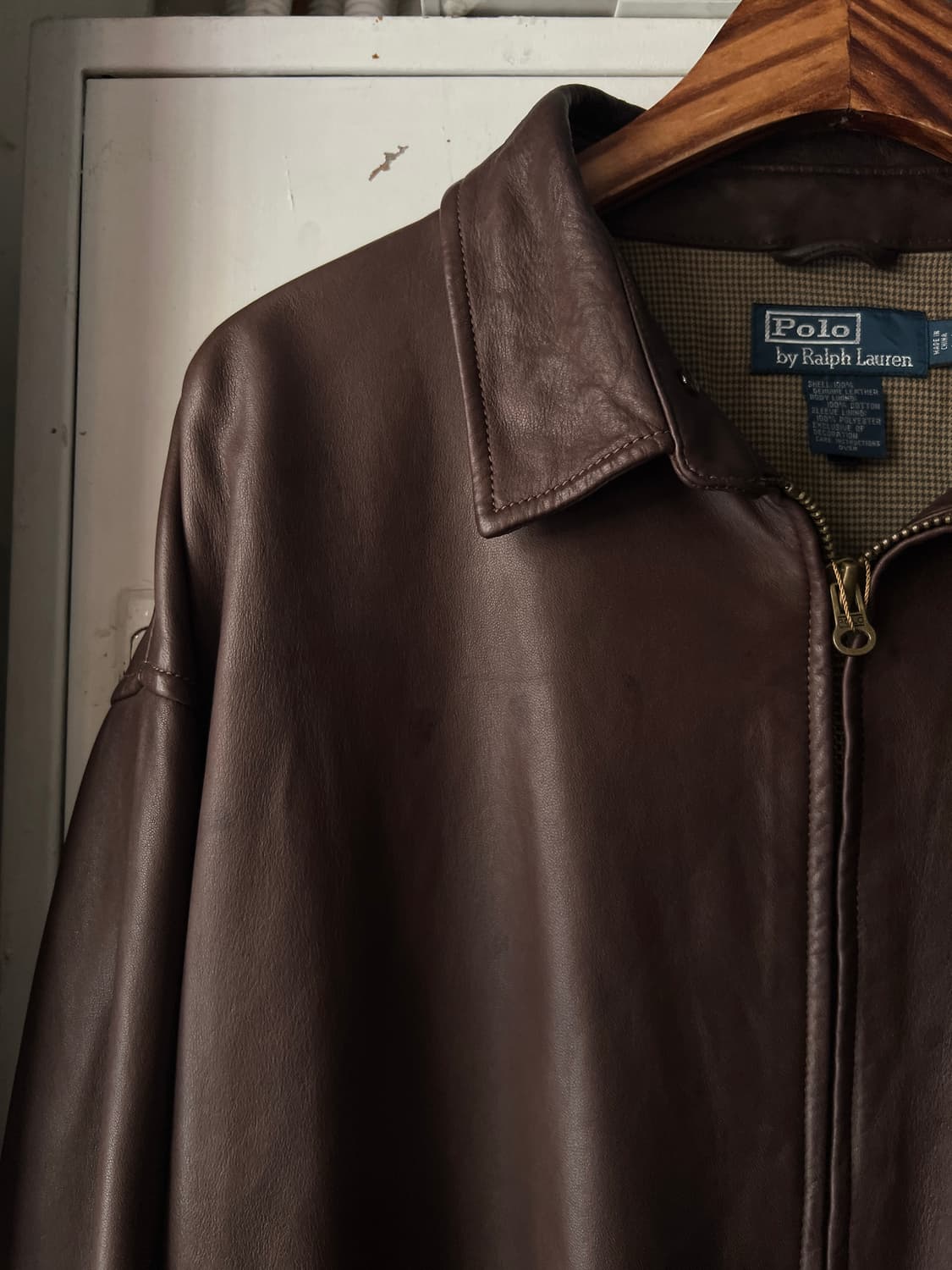 [2XL]폴로 랄프로렌 맥스웰 램스킨 레더자켓 상품이미지5
