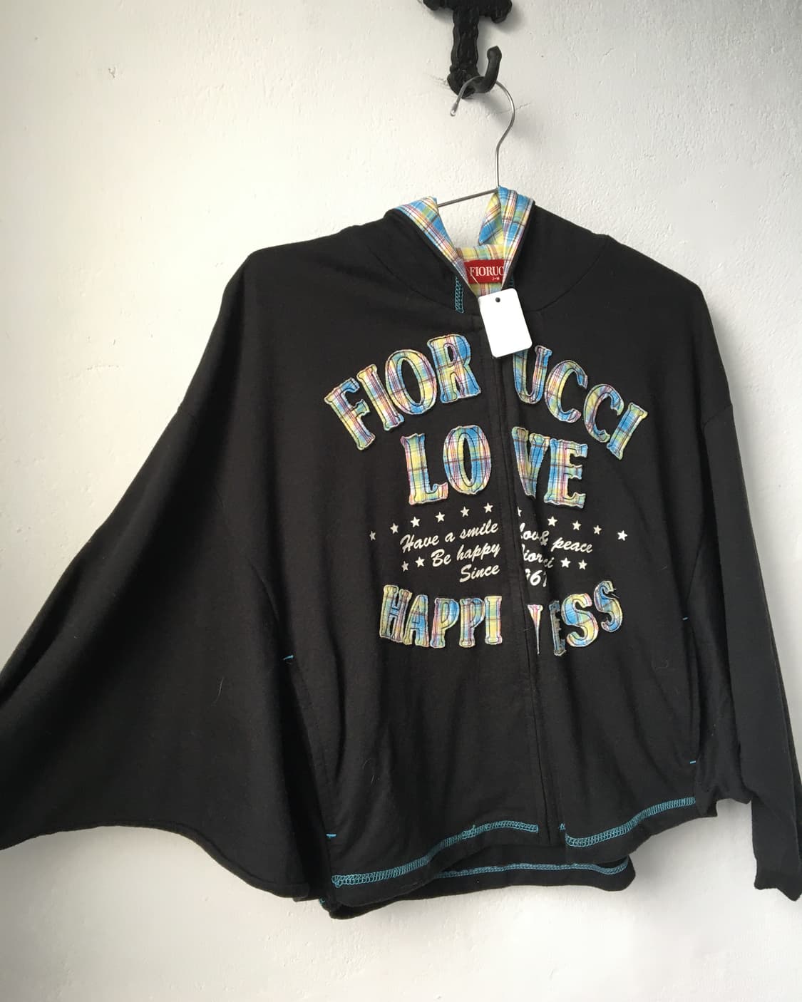 Lettering patch point hood zip up 상품이미지3
