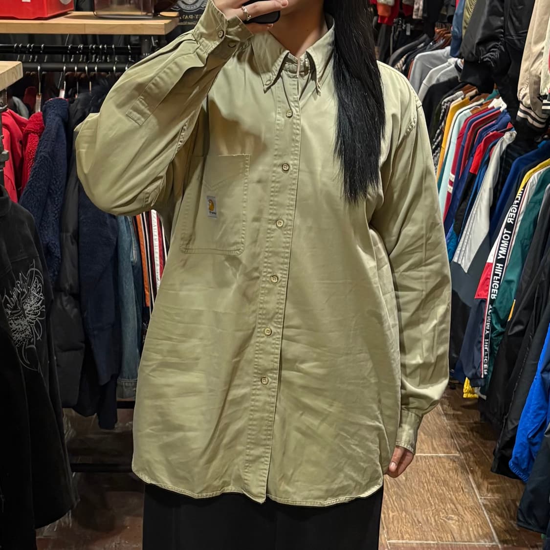 [HI] Carhartt 칼하트 긴팔셔츠 샌드베이지 상품이미지2