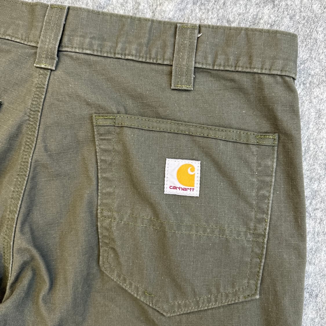 [33]칼하트 B342  립스탑 더블니 카고 워크팬츠 밀리터리 상품이미지8
