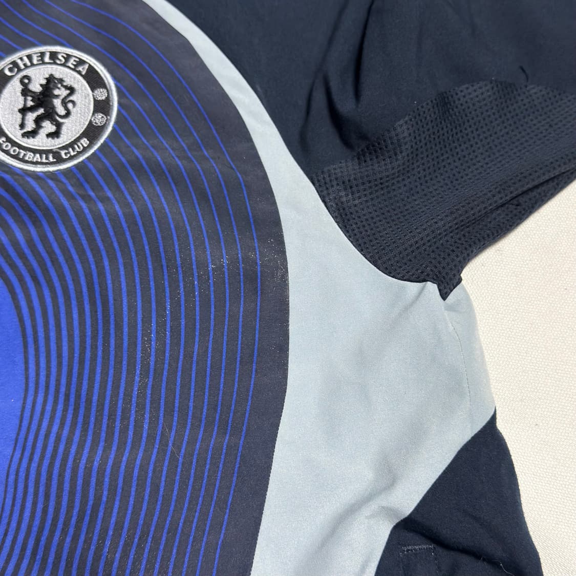 M 아디다스 첼시 네이비 블루 배색 트랙탑 상품이미지5