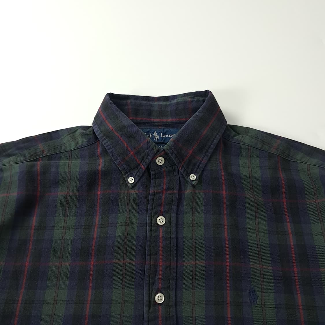 CK394 M 폴로 90s 클래식 타탄체크 셔츠 남방 상품이미지2
