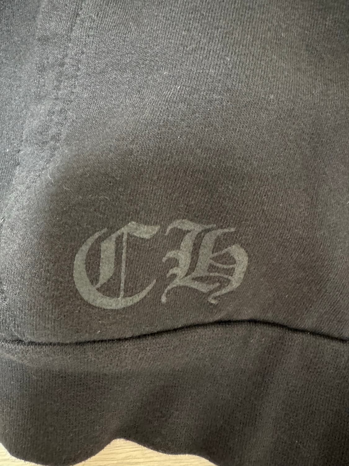 크롬하츠 플리스 퍽유로고 후드집업 상품이미지5