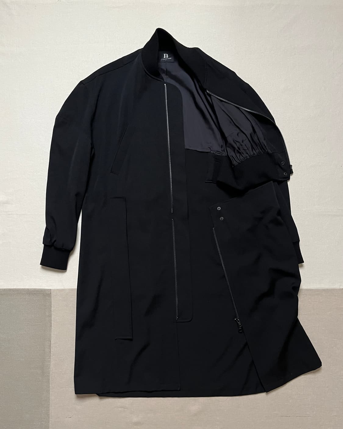 요지야마모토 롱 봄버 코트 yohji yamamoto long ma-1 상품이미지3