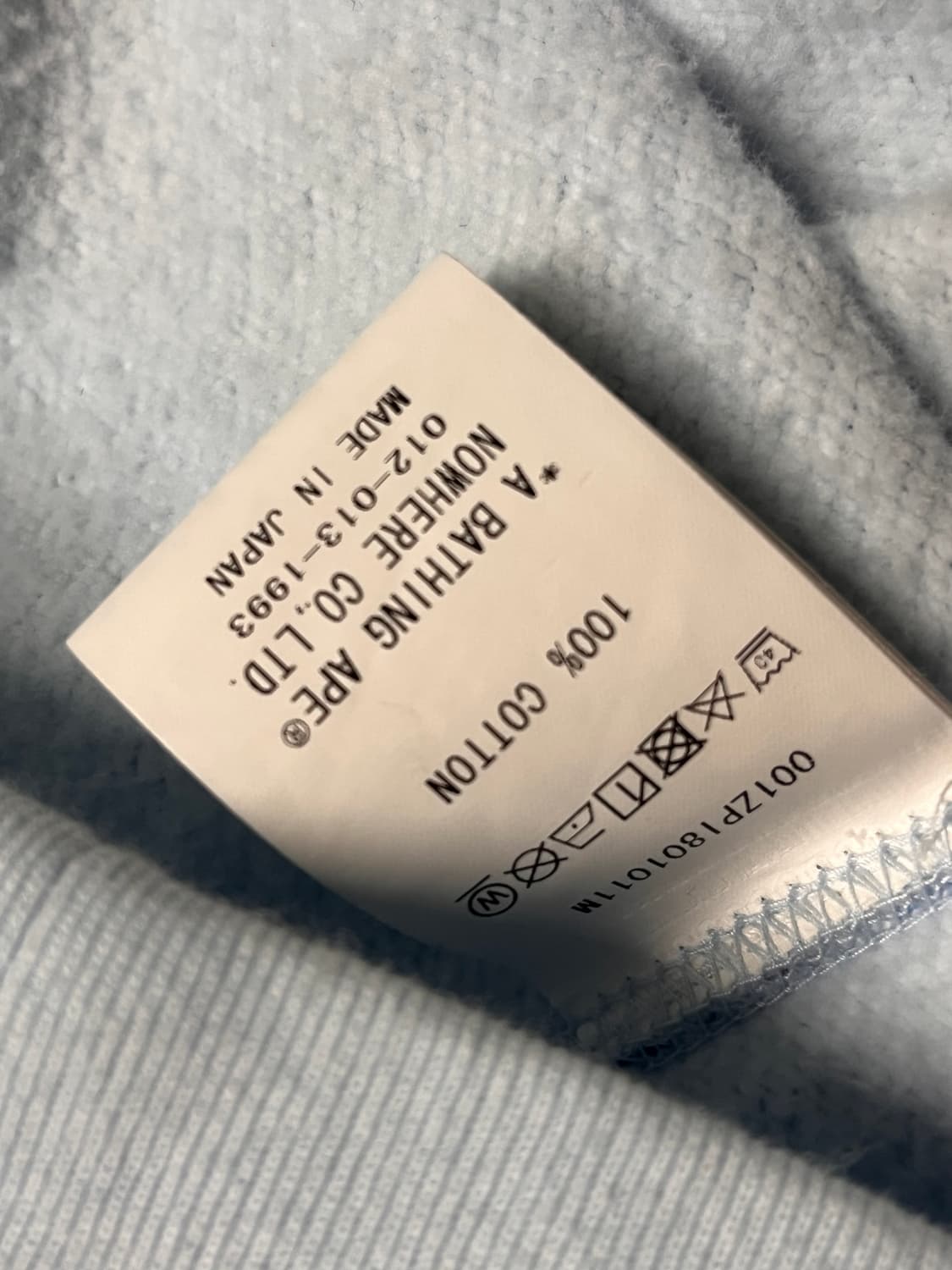 새상품급)베이프 abc카모 블루 청계 샤크 후드집업 상품이미지4