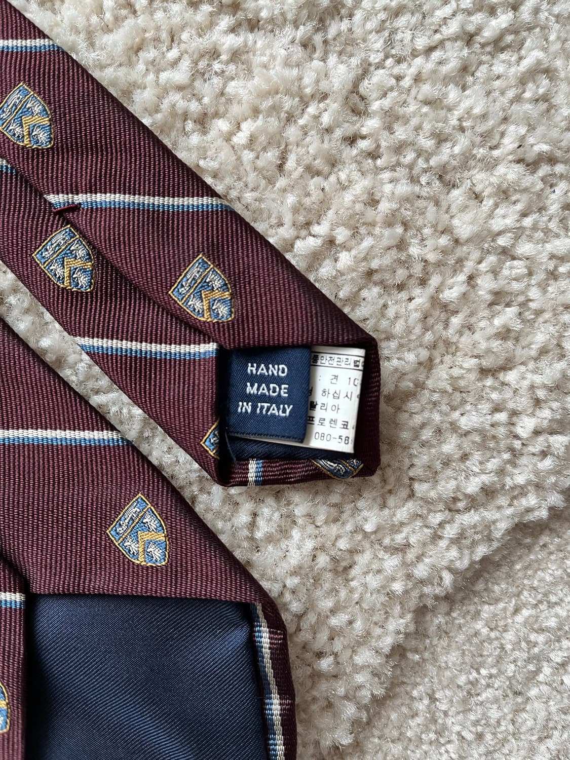 폴로 랄프로렌 핸드메이드 이태리 클럽 실크 타이 상품이미지9