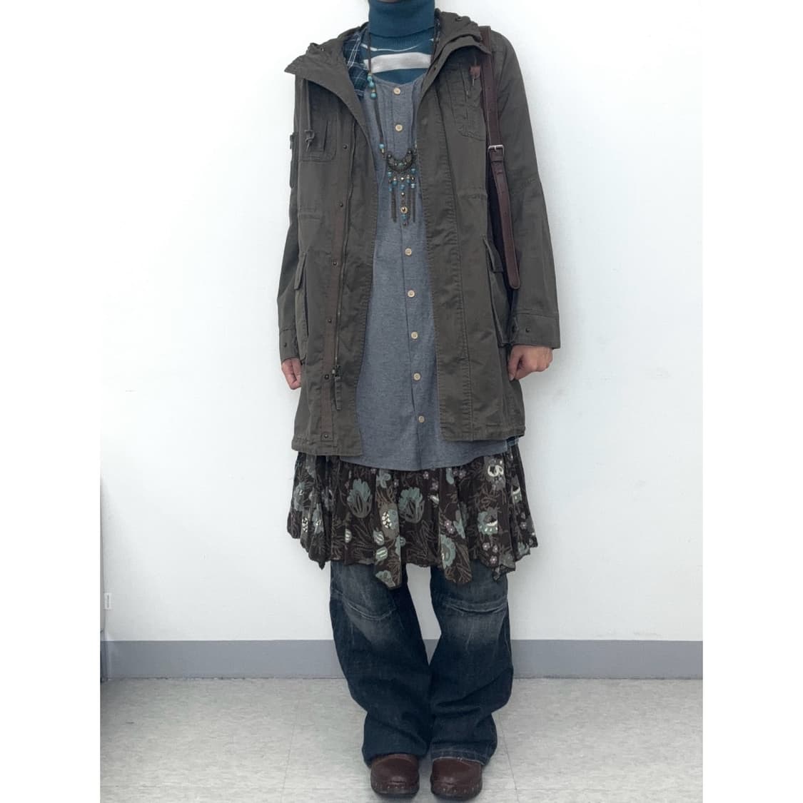 빈티지 카키 야상 자켓 상품이미지4