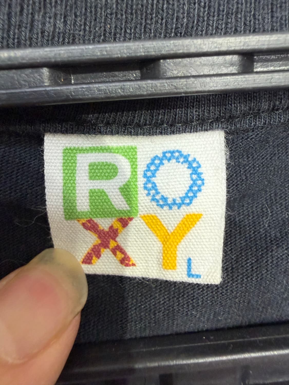 JPN 일본빈티지 Roxy 블랙 핑크 펑크 락 반팔 티셔츠 L 상품이미지10