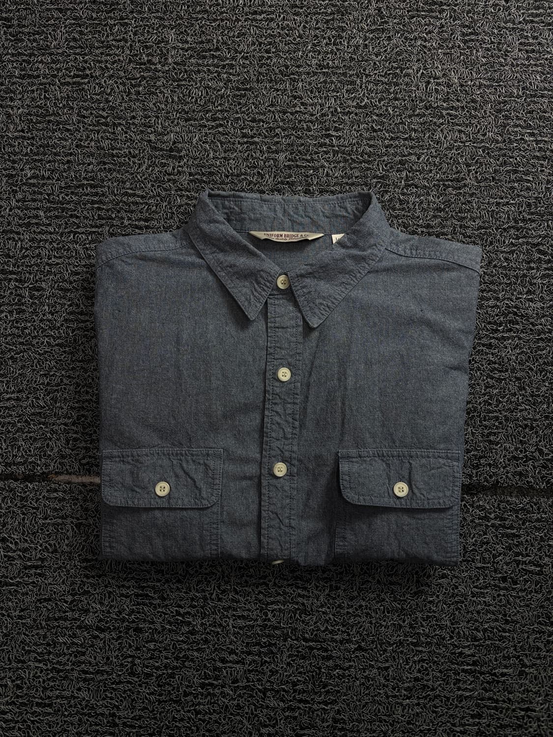 유니폼브릿지 아메카지 웨스턴 샴브레이 데님 셔츠 1811 상품이미지1