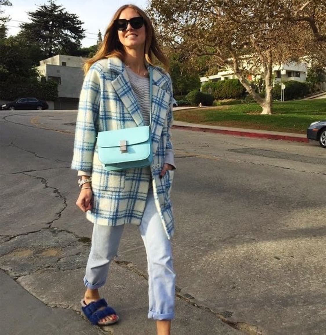 Ganni oversize check coat 상품이미지3