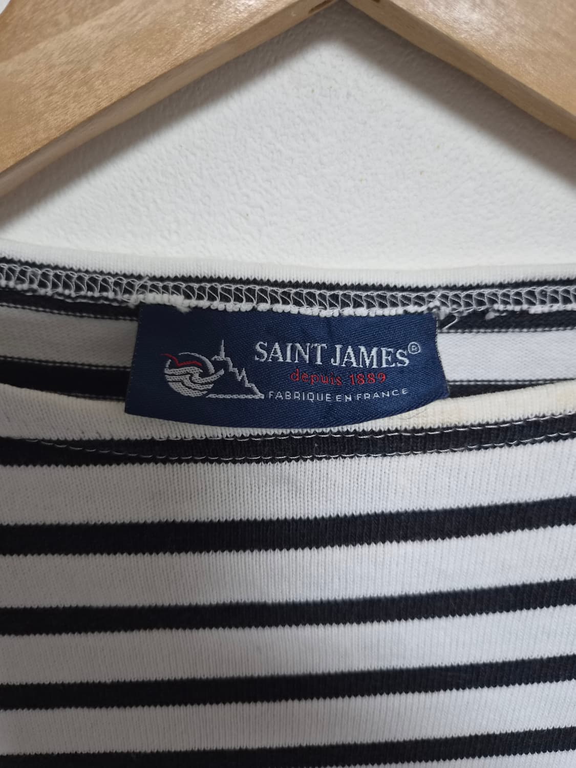 세인트제임스SaintJames 단가라 티셔츠 XS T-198 상품이미지4
