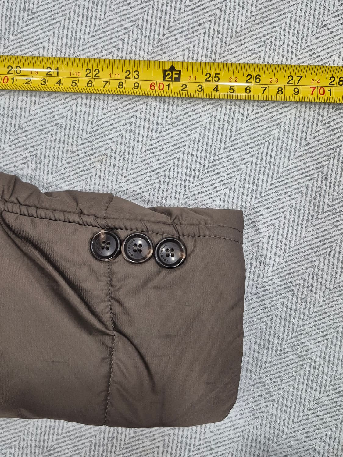 런던포그 브라운 비즈니스 퀄팅 점퍼 자켓 남성 105사이즈 상품이미지9