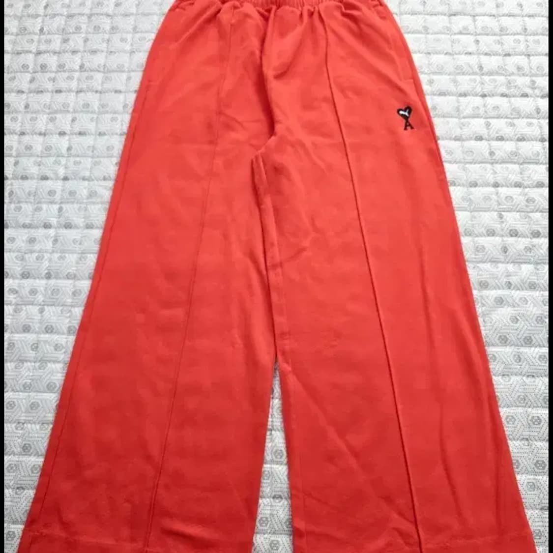 (새상품) 푸마 x 아미 콜라보 와이드 팬츠 오렌지 L 상품이미지3