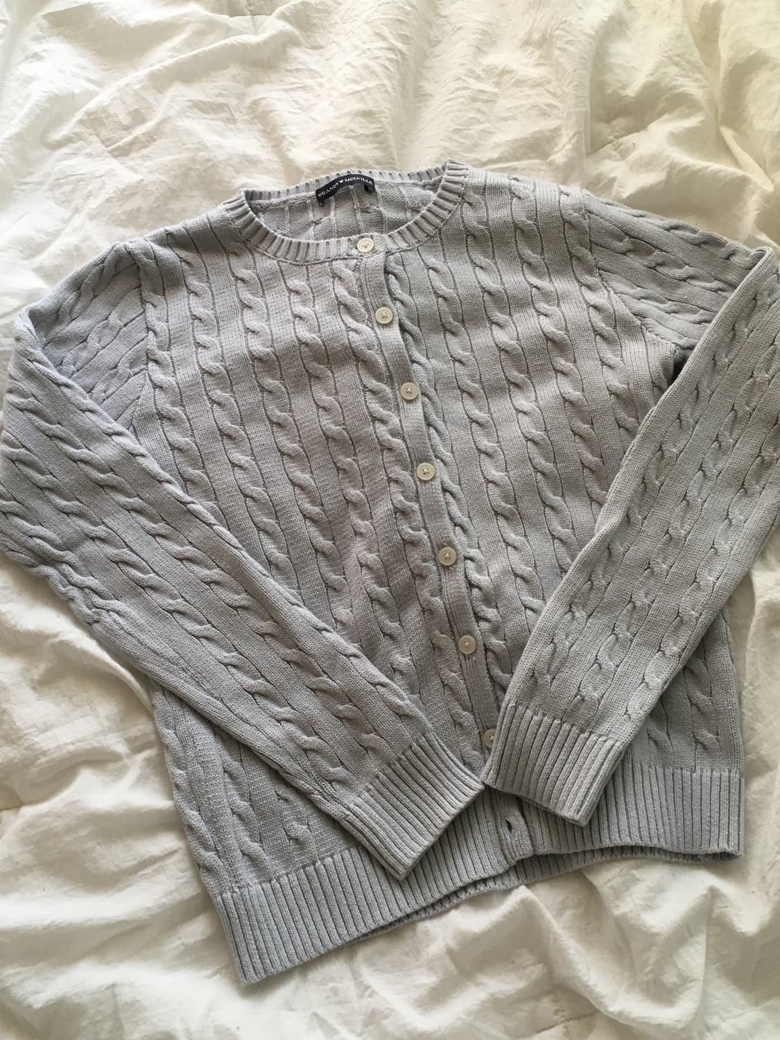 브랜디멜빌 케이블 가디건 스카이블루 상품이미지2