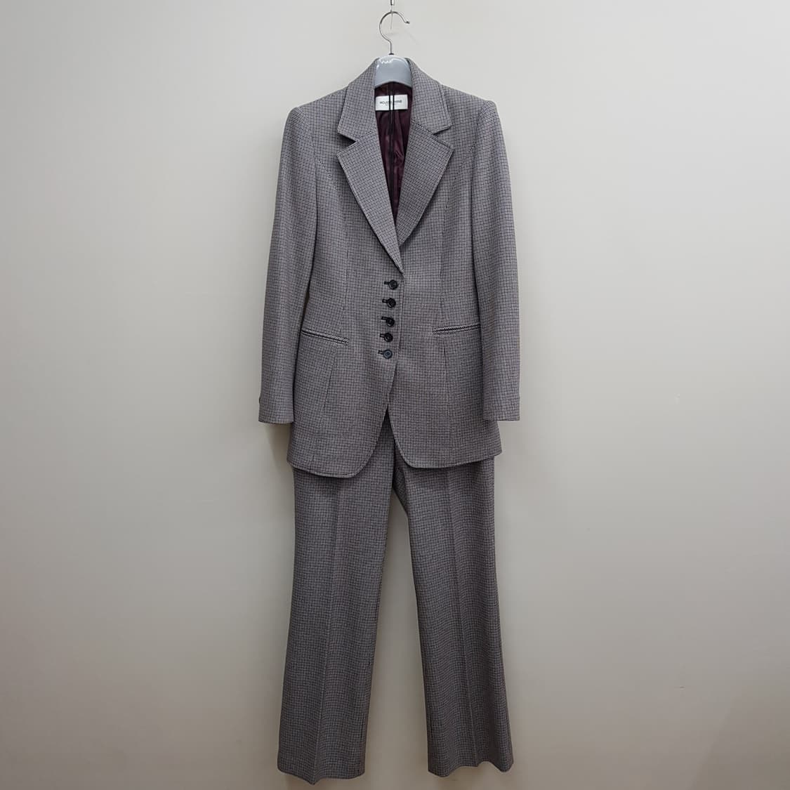 모조에스핀 클래식 체크 자켓  팬츠 셋업  55사이즈 상품이미지1