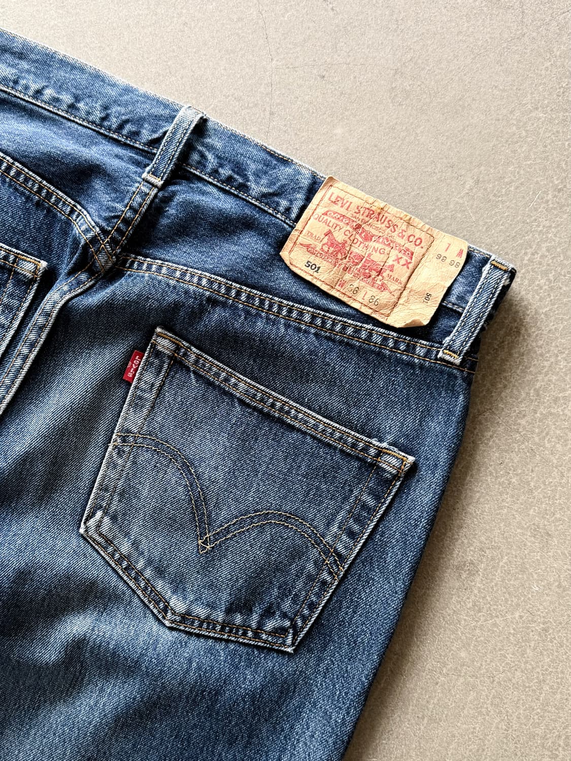 Vintage Levi's 501 Washing Denim Pants 상품이미지6