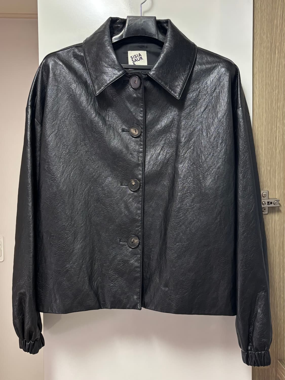 SISIASAURS FAKE LEATHER JACKET 시시아사우르스 상품이미지2