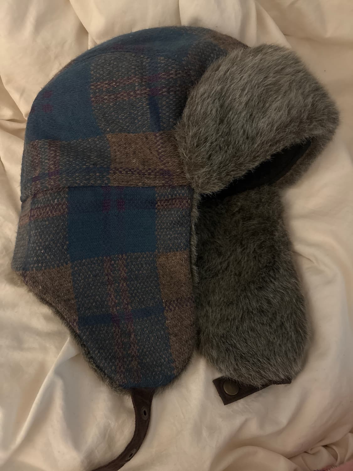 빈티지 체크 군밤모자 상품이미지1