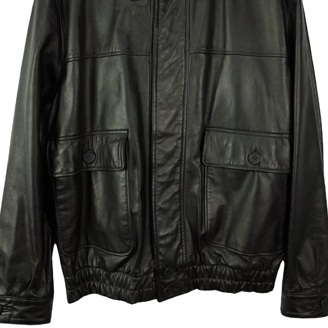 [제인 반스] 90'S 빈티지 리얼 쉽스킨 레더 봄버 자켓 P01572 상품이미지5