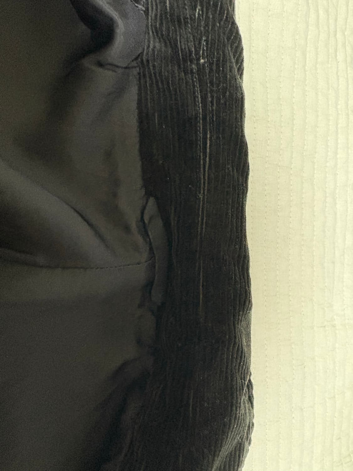 아프레쎄 코듀로이 자켓 블랙 3사이즈 상품이미지5